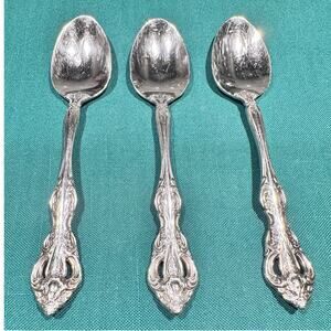 Oneida Michelangelo Heirloom USA 18/10 Stainless Teaspoons-Set of 3